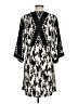 CAbi 100% Polyester Print Black Casual Dress Size M - photo 2