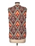 Renee C. 100% Polyester Orange Sleeveless Blouse Size L - photo 2