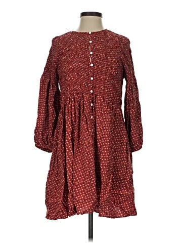 Madewell Challis Button-Front Mini Dress in Tiny Daisy (view 1)