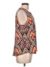 Renee C. 100% Polyester Orange Sleeveless Blouse Size L - photo 4
