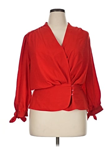 Eva Mendes by New York & Company 3/4 Sleeve Blouse (view 1)