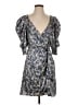Cinq à Sept 100% Polyester Paisley Blue Cocktail Dress Size 4 - photo 1