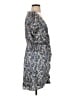 Cinq à Sept 100% Polyester Paisley Blue Cocktail Dress Size 4 - photo 4