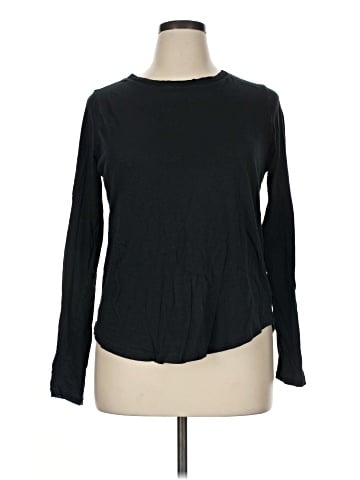 Madewell Whisper Cotton Rib-Crewneck Long-Sleeve Tee (view 1)