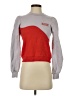 Ganni 100% Cotton Color Block Red Sweatshirt Size XXS - photo 1