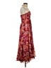Aqua 100% Polyester Paisley Red Casual Dress Size S - photo 4