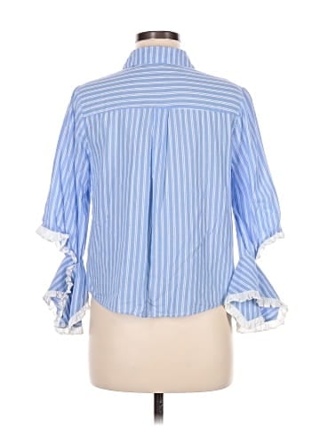 English Factory 3/4 Sleeve Button-Down Shirt (view 2)