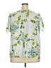 LC Lauren Conrad 100% Polyester Green Short Sleeve Blouse Size 2X - photo 2