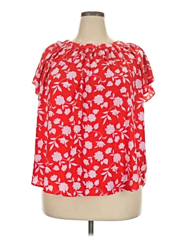 LC Lauren Conrad Short Sleeve Blouse (view 1)