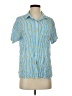 Empyre Hearts Blue Short Sleeve Blouse Size S - photo 1