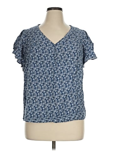 Jones & Co Short Sleeve Blouse (view 1)