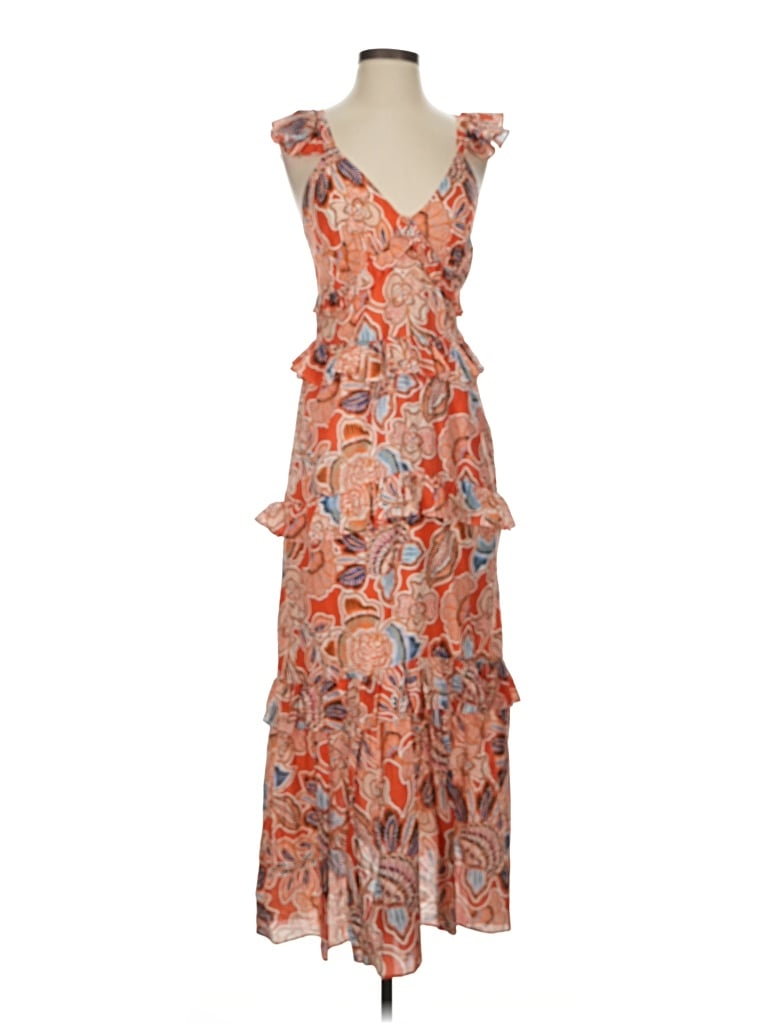 Pre-owned Misa Cocktail Dress In Orange