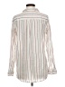 GOODTHREADS 100% Cotton Stripes Ivory Long Sleeve Button-Down Shirt Size M - photo 2