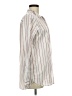 GOODTHREADS 100% Cotton Stripes Ivory Long Sleeve Button-Down Shirt Size M - photo 4