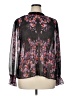 Simply Vera Vera Wang 100% Polyester Floral Black Long Sleeve Blouse Size XL - photo 1