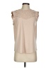 Adrianna Papell Tan Sleeveless Blouse Size S - photo 1