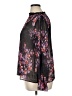Simply Vera Vera Wang 100% Polyester Floral Black Long Sleeve Blouse Size XL - photo 5