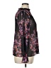 Simply Vera Vera Wang 100% Polyester Floral Black Long Sleeve Blouse Size XL - photo 4