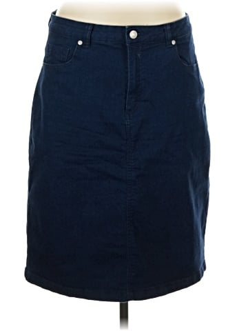 Laura Scott Denim Skirt (view 1)