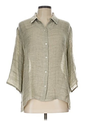 Eileen Fisher 3/4 Sleeve Button-Down Shirt (view 1)