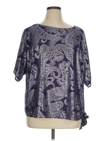 MICHAEL Michael Kors Short Sleeve Blouse (view 1)