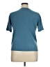 Sag Harbor 100% Acrylic Teal Cardigan Size 1X - photo 2