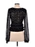 Free People 100% Polyester Black Long Sleeve Blouse Size M - photo 2