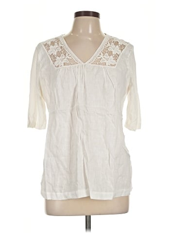 August Silk 3/4 Sleeve Blouse (view 1)