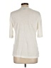 August Silk Ivory 3/4 Sleeve Blouse Size L - photo 2