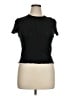 Splendid Black Short Sleeve Turtleneck Size XL - photo 1