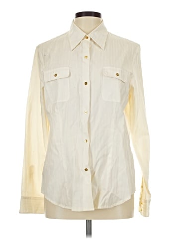 Jones New York Signature Long Sleeve Button-Down Shirt (view 1)