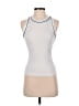 Tahari Silver Sleeveless Top Size M - photo 1