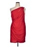 DB Studio 100% Polyester Solid Red Cocktail Dress Size 16 - photo 1