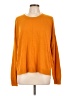 Express Solid Orange Pullover Sweater Size L - photo 1