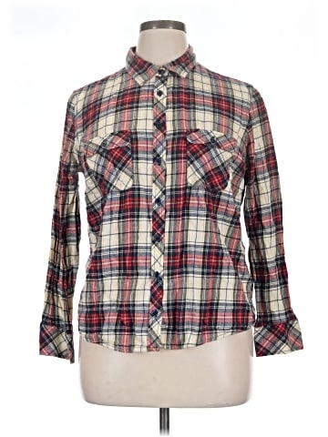 Faded Glory Long Sleeve Button-Down Shirt (view 1)