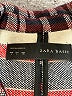 Zara Basic Plaid Burgundy Blazer Size L - photo 6