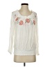 AB Studio 100% Rayon Ivory Long Sleeve Blouse Size S - photo 1