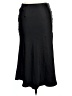 Audrey 3+1 100% Polyester Solid Black Formal Skirt Size L - photo 2