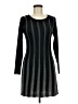 Papillon 100% Polyester Stripes Black Casual Dress Size M - photo 1