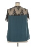 Torrid Teal 3/4 Sleeve Blouse Size 2X Plus (2) - photo 2