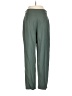 Leith Solid Green Casual Pants Size M - photo 2