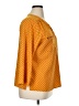 Adrienne Vittadini Polka Dots Multi Color Orange 3/4 Sleeve Blouse Size XL - photo 4