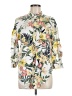 Eden & Olivia 100% Polyester Tropical Ivory 3/4 Sleeve Blouse Size M - photo 1