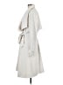 BCBGMAXAZRIA 100% Polyester Ivory Trenchcoat Size M - photo 5
