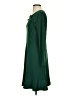 Ann Taylor Solid Green Casual Dress Size 4 - photo 5