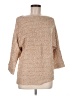 New York & Company 100% Acrylic Tweed Tan Pullover Sweater Size M - photo 1