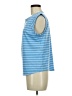 Talbots 100% Pima Cotton Blue Short Sleeve Top Size Med Petite - photo 5