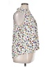 Caffé Marrakesh 100% Rayon Floral White Sleeveless Button-Down Shirt Size 1X - photo 4