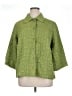 Erin London Aztec Or Tribal Print Damask Jacquard Solid Green Jacket Size 1X - photo 1