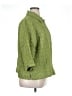 Erin London Aztec Or Tribal Print Damask Jacquard Solid Green Jacket Size 1X - photo 4